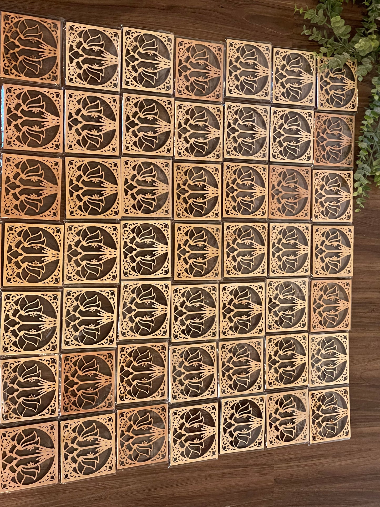 Namaste Wooden Coasters