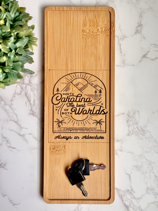 North Carolina, The Best Of Both Worlds Wooden Catch tray