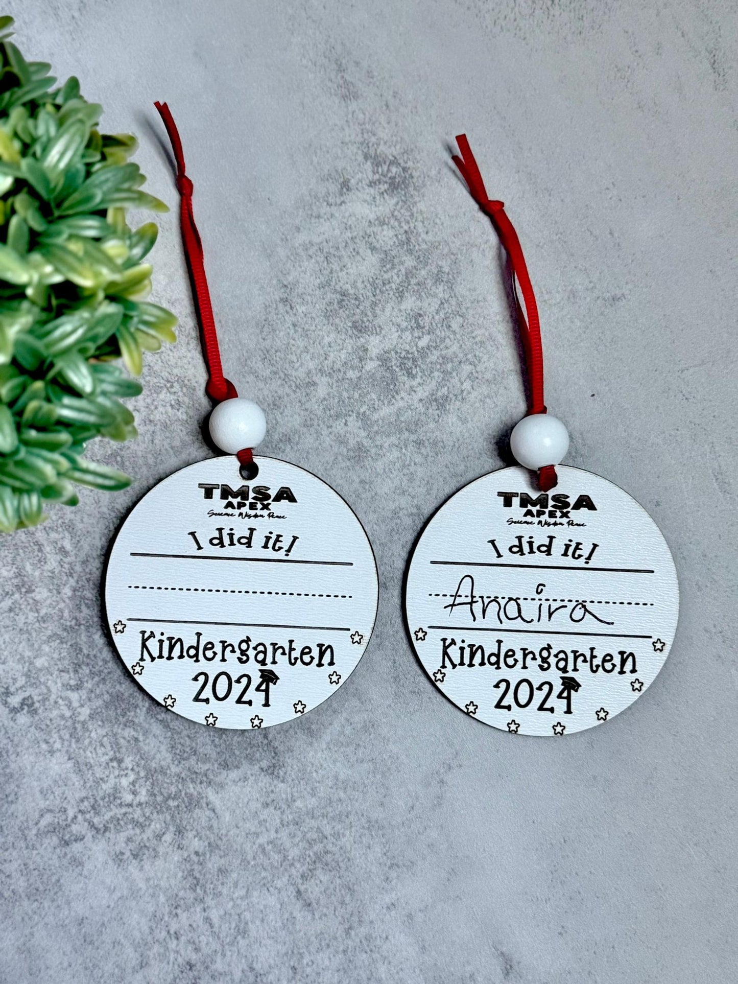 TMSA - Kindergarten Wooden Keepsake Ornament