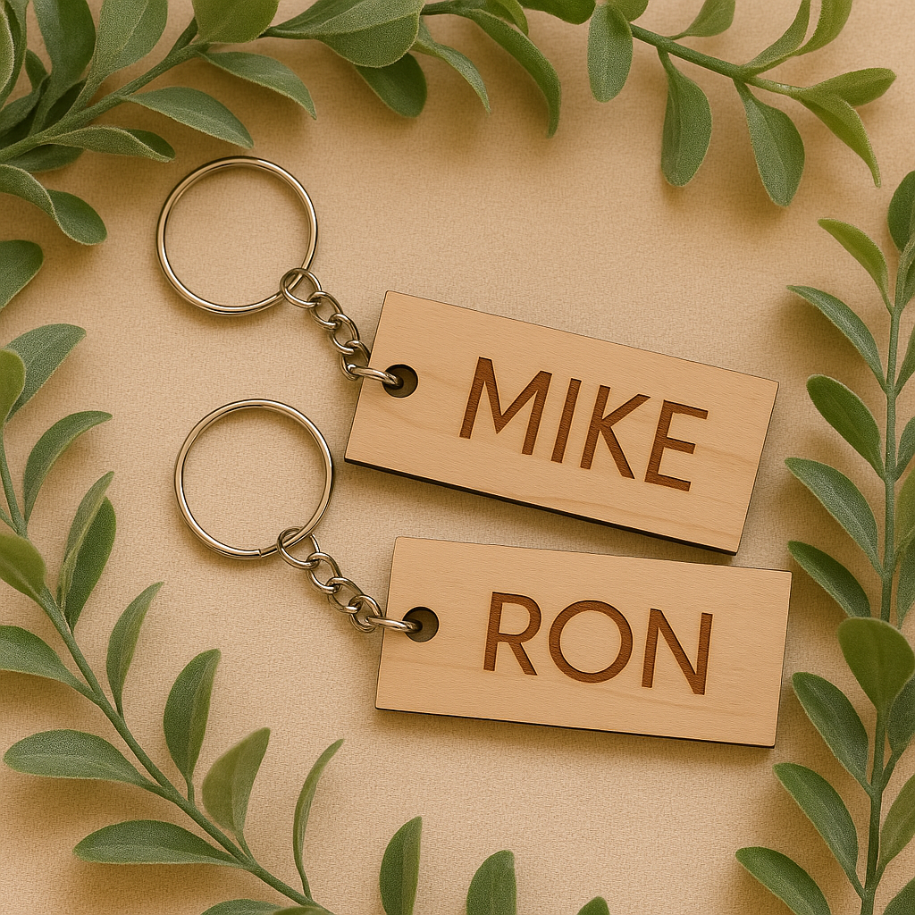Name Keychain Bag Tag