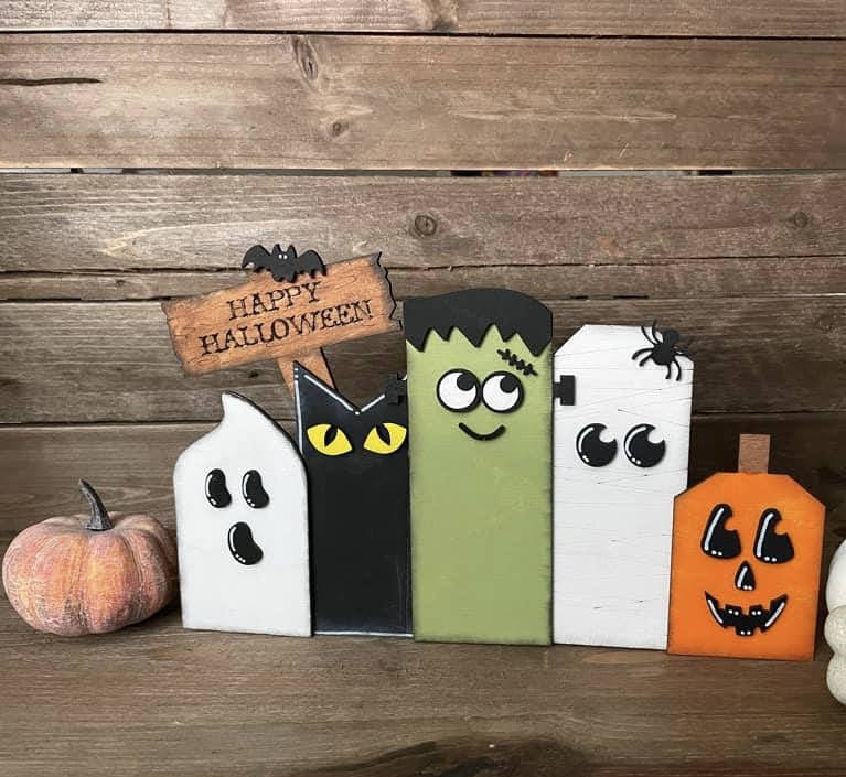 Halloween Shelf Decor