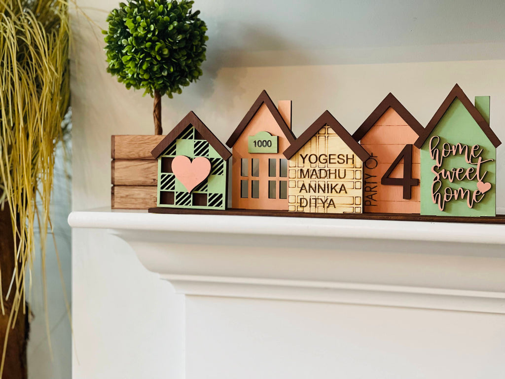 Personalised Standing House - Home Sweet Home